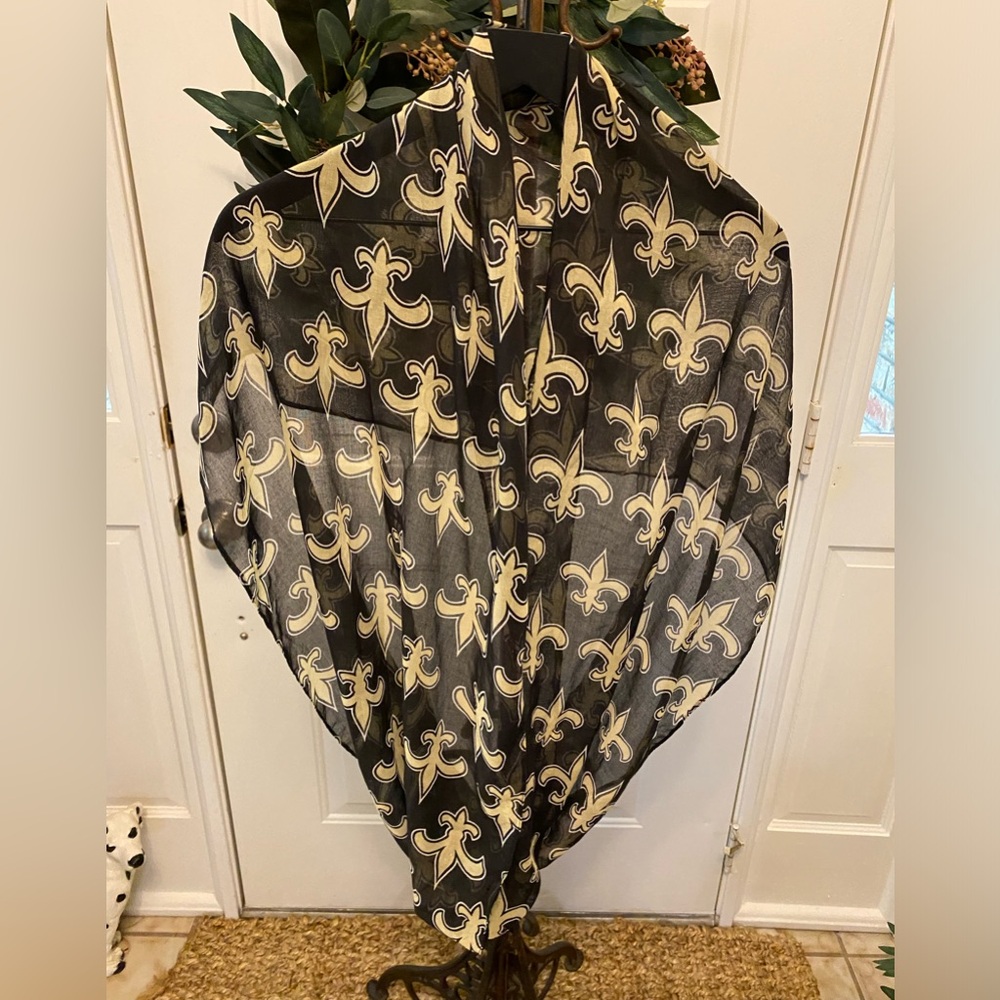 New Orleans Saints Football Fleur De Lis Lightweight Infinity Scarf